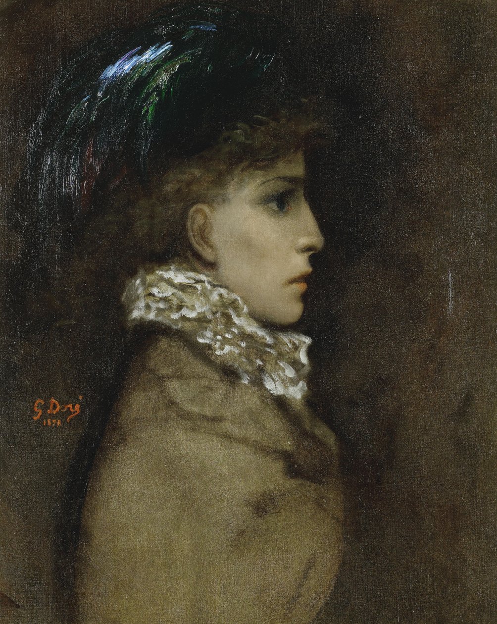 Retrato de la actriz Sarah Bernhardt 1844-1923, 1870 de Gustave Dore