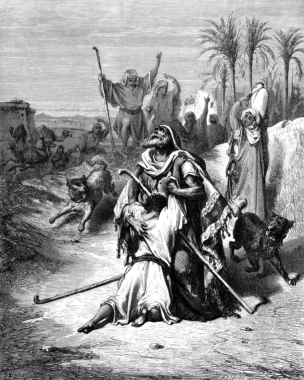 El regreso del hijo pródigo de Gustave Dore