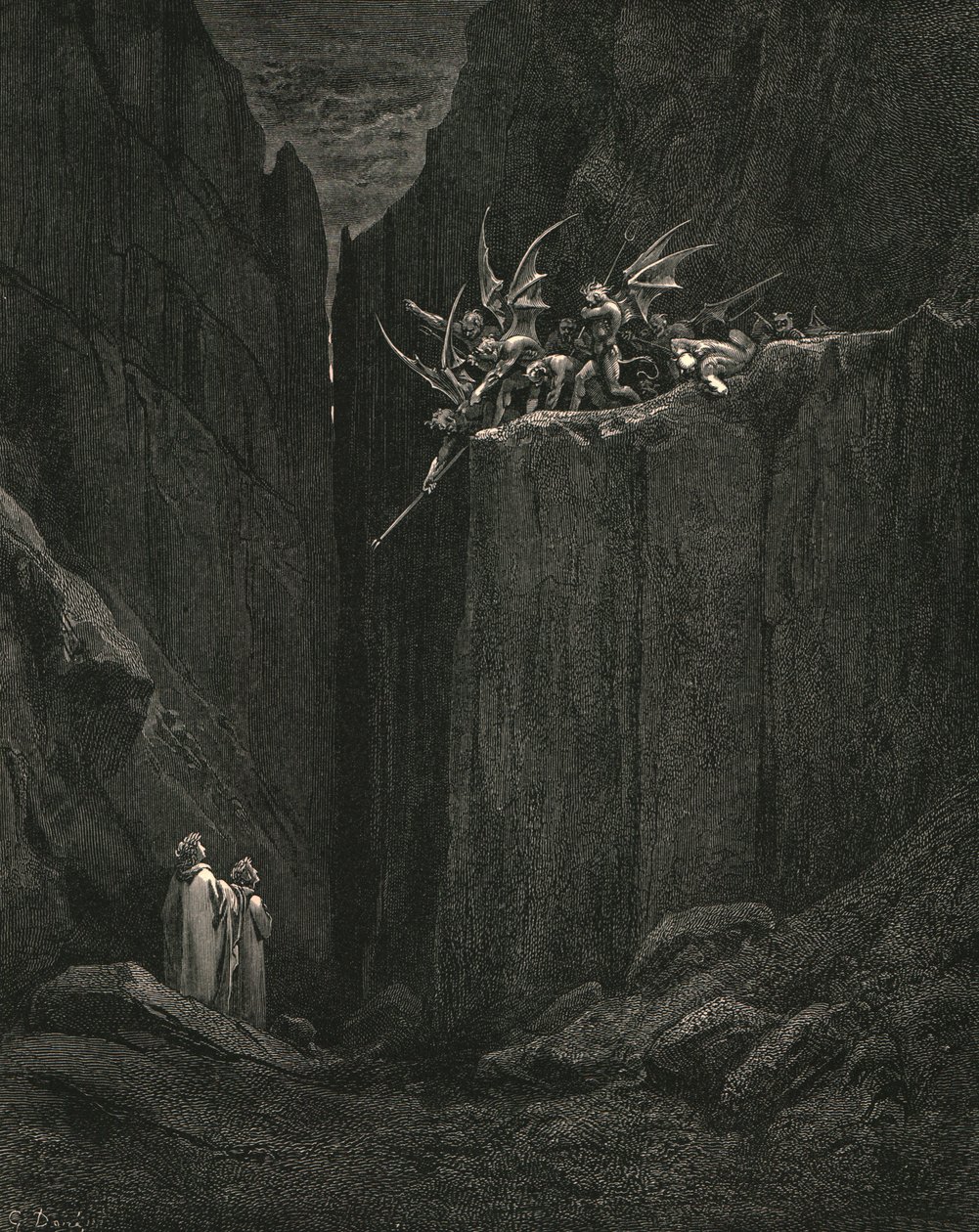 Apenas sus pies alcanzaron la parte más baja de la cama, c. 1890 de Gustave Dore