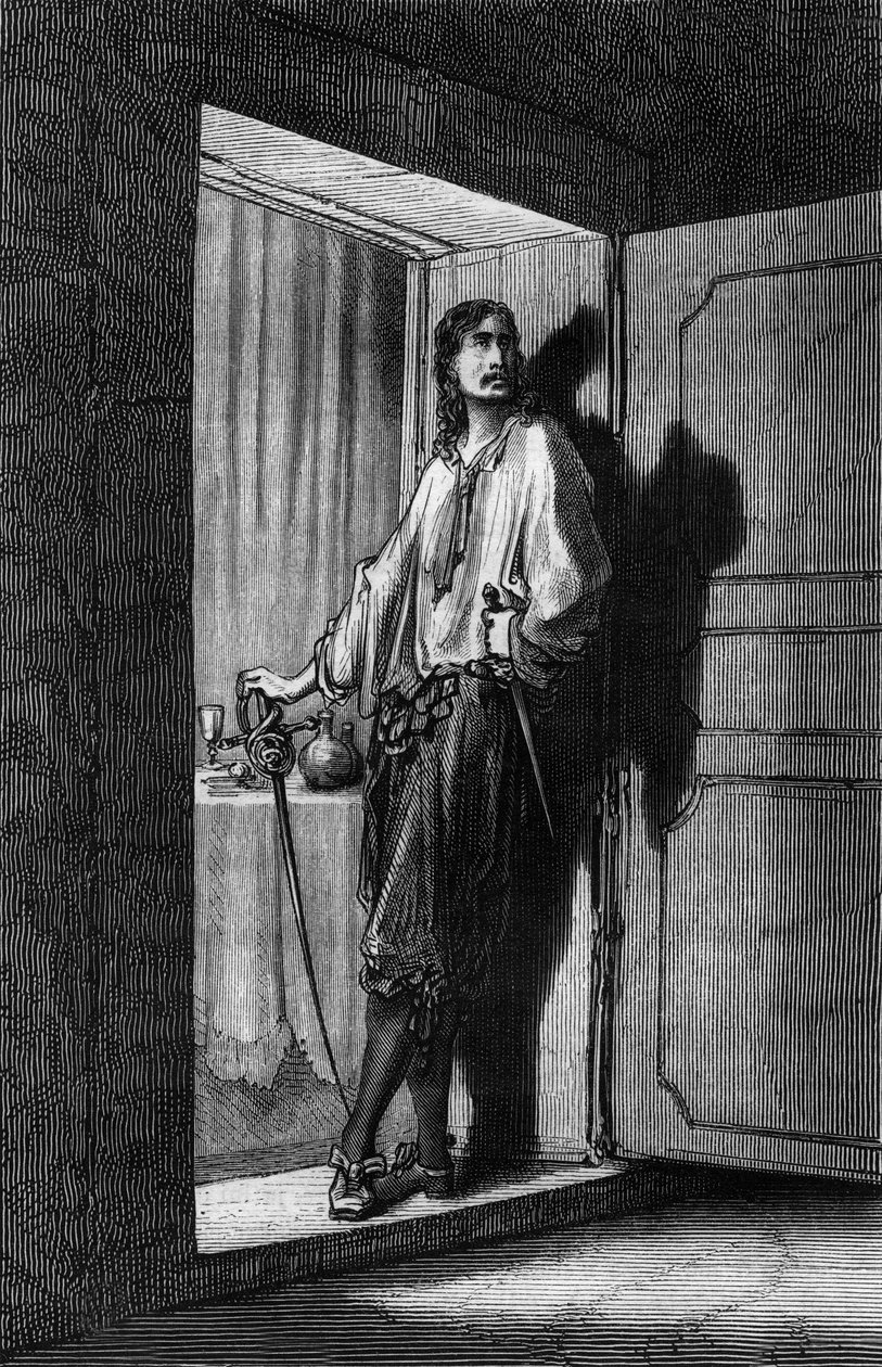Sigognac, Ilustración de Gustave Dore del libro Captain Fracasse de TheophileGautier de Gustave Dore