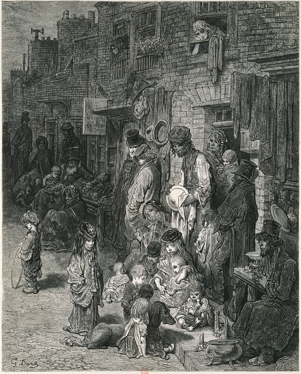 Barrios bajos de Londres de Gustave Dore