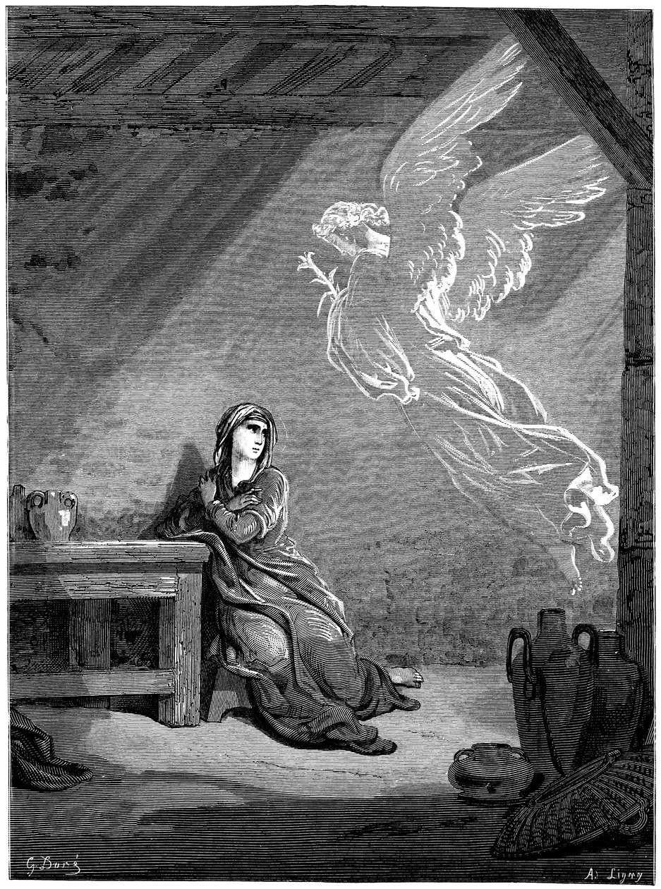 La Anunciación de Gustave Dore