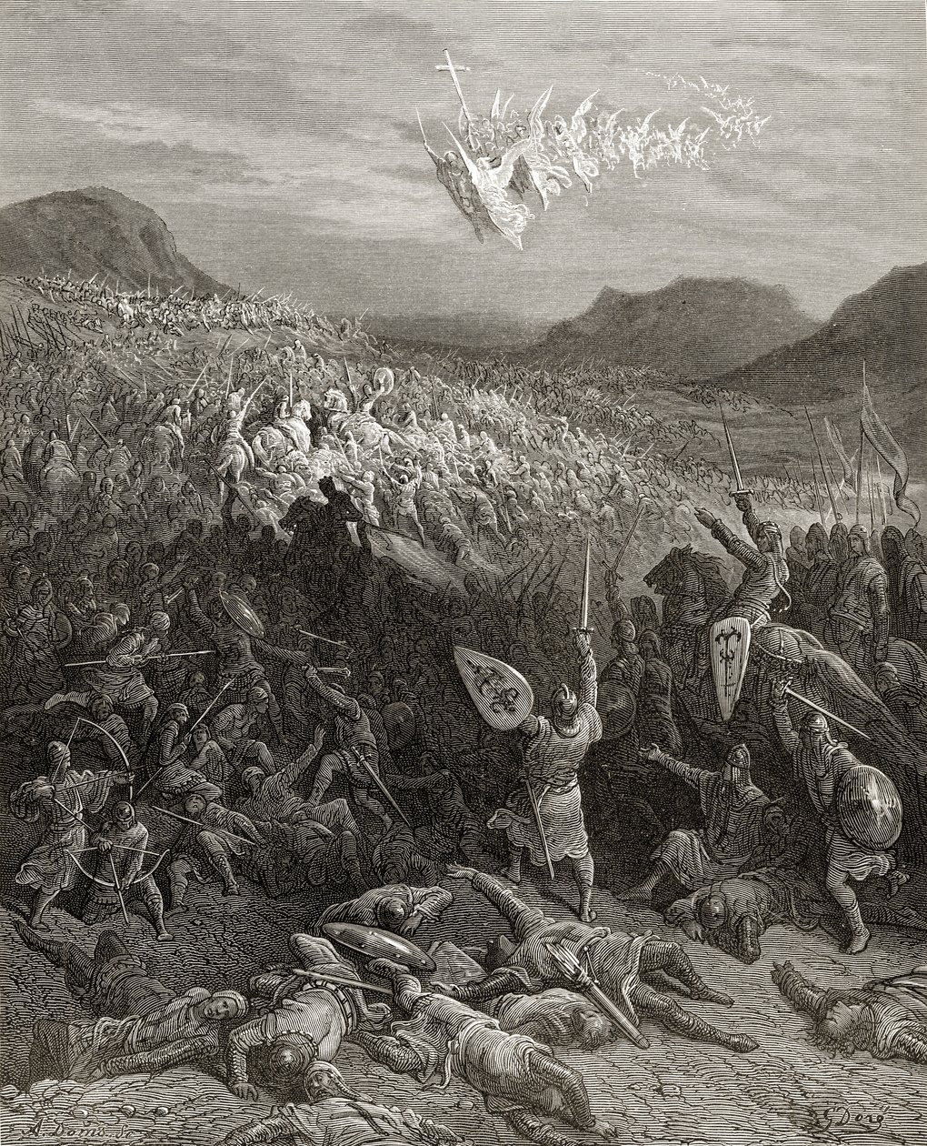 La Batalla de Nicea en 1097, ilustración de 