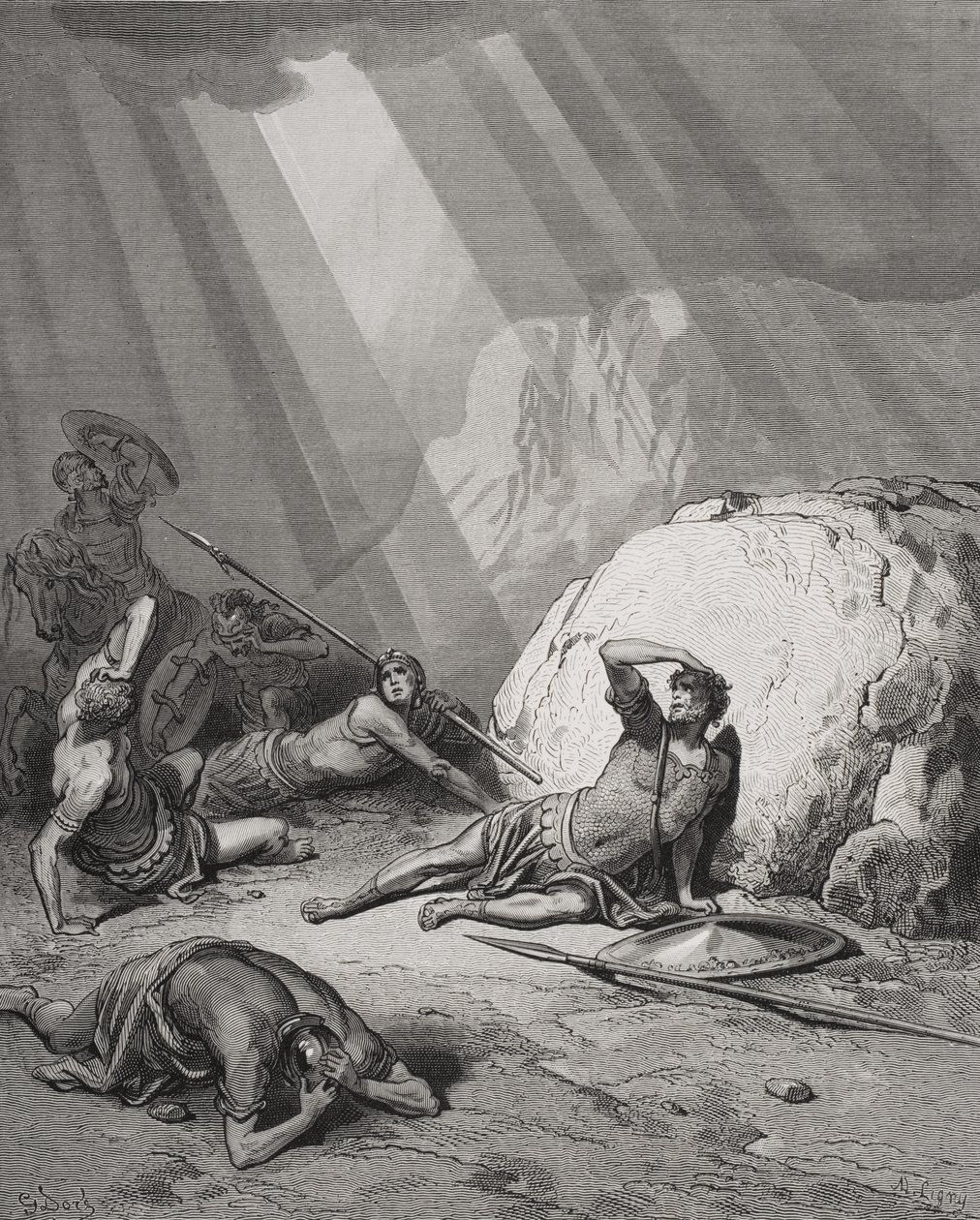La Conversión de San Pablo, Hechos 9:1-6, ilustración de 