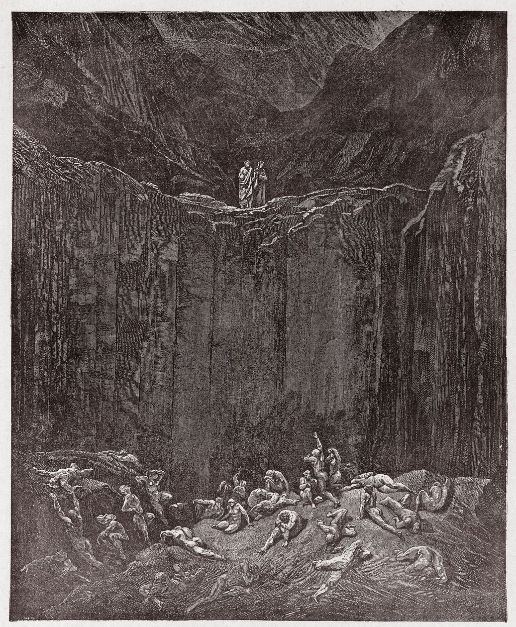 La Divina Comedia, Infierno, Canto 29: Los falsificadores atormentados en el valle - Ilustración de Gustave Doré de Gustave Dore