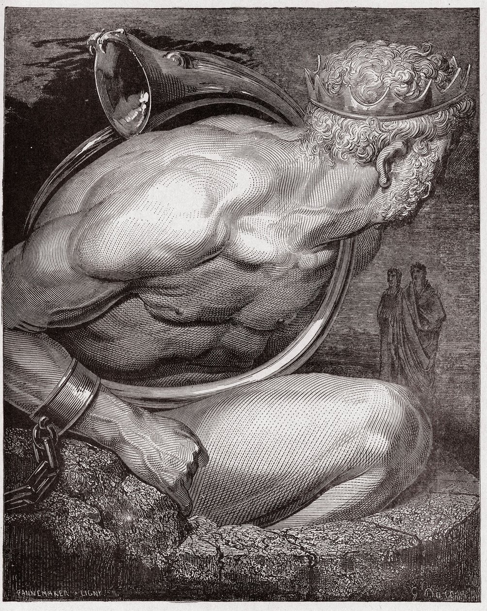 La Divina Comedia, Infierno, Canto 31: Nimrod de los gigantes - Ilustración de Gustave Doré de Gustave Dore