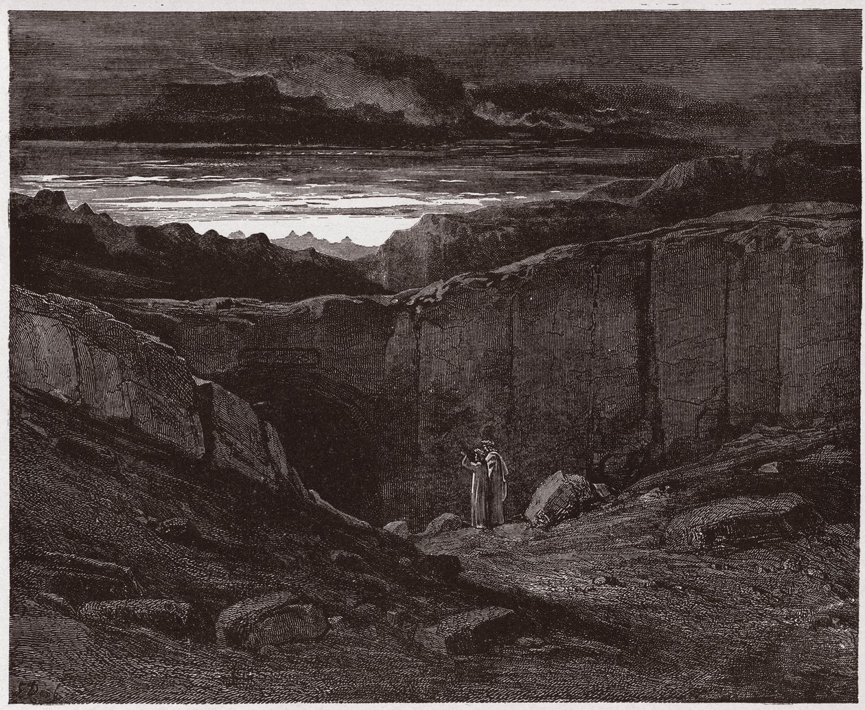 La Divina Comedia, Infierno, Canto 3: Virgilio y Dante en las puertas del Infierno - Ilustración de Gustave Doré de Gustave Dore