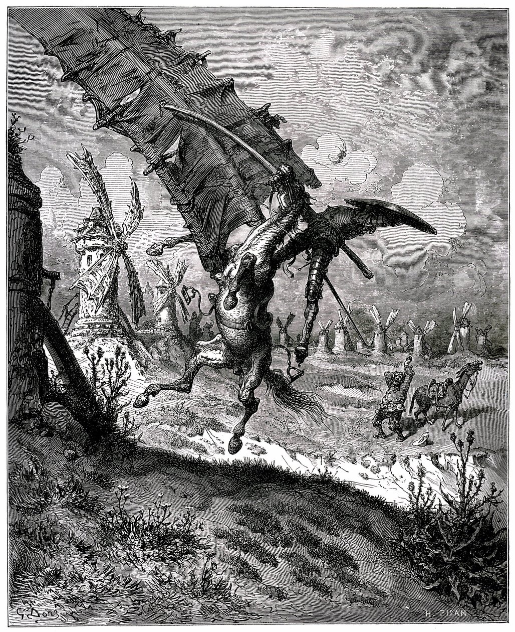 El ingenioso hidalgo Don Quijote de la Mancha de Gustave Dore