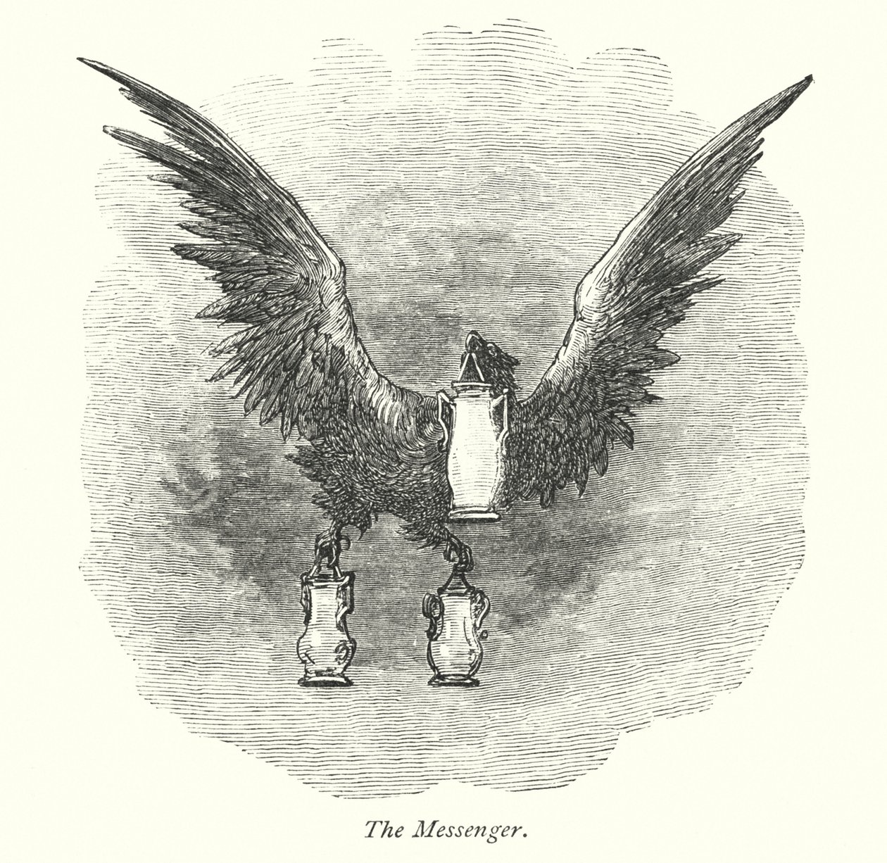 El Mensajero (grabado) de Gustave Dore