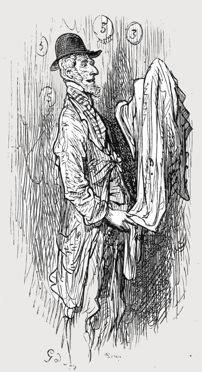 El Vendedor de Ropa Vieja, 1872 de Gustave Dore