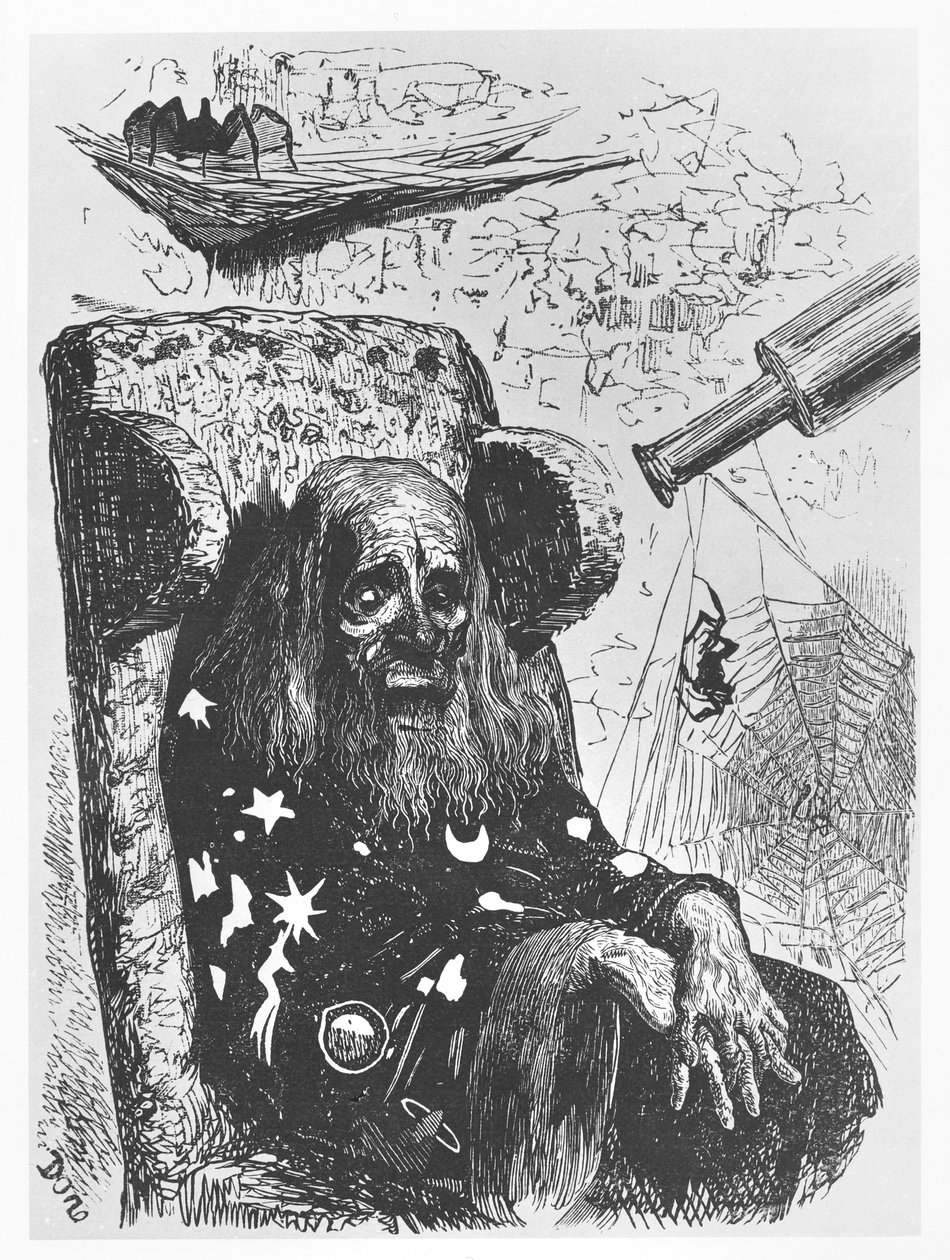 El astrólogo Herr Trippa, ilustración de 