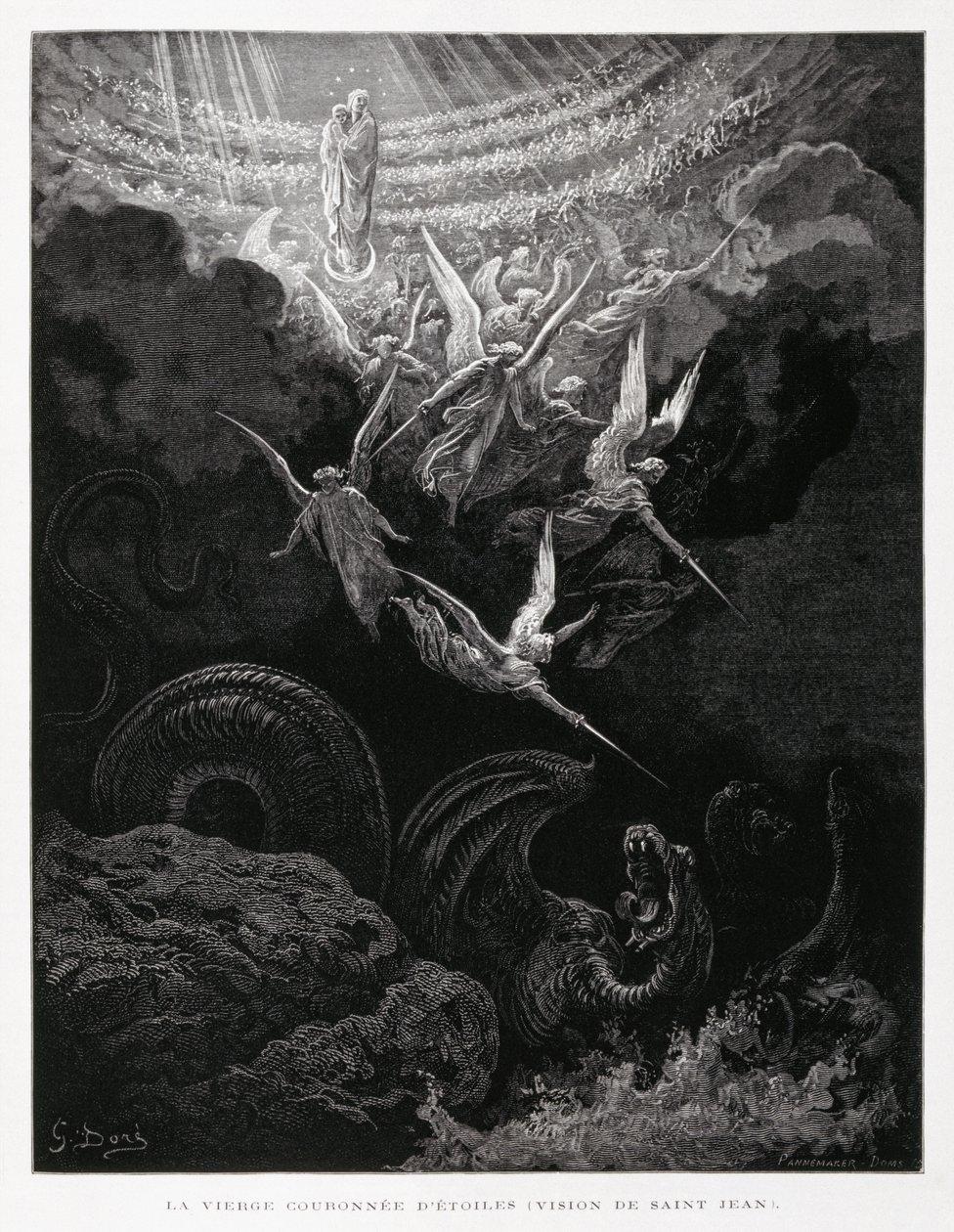 La coronación de la Virgen de Gustave Dore