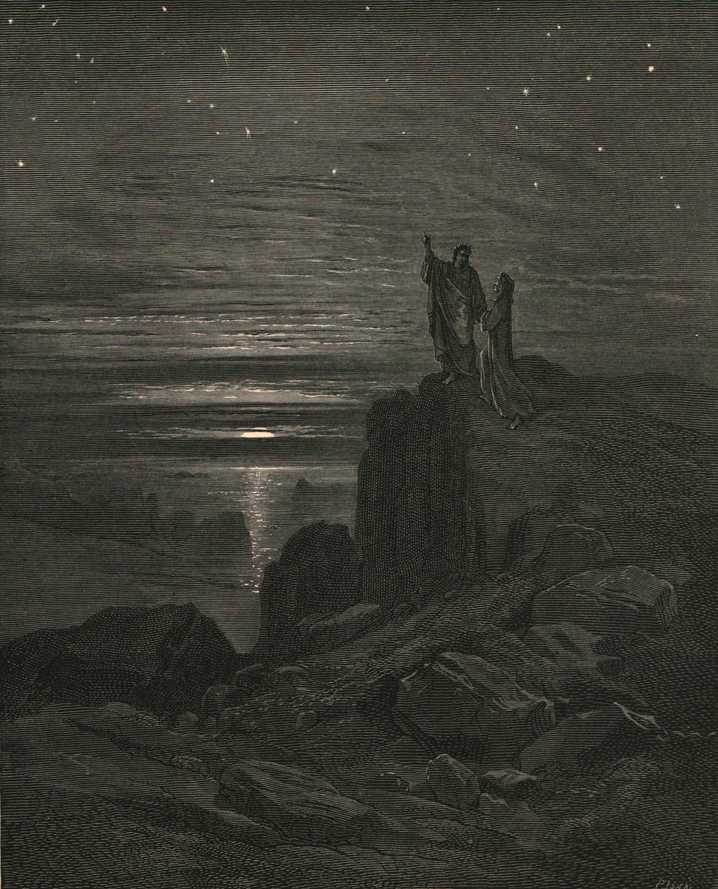 Entonces saliendo volvimos a ver las estrellas, c1890 de Gustave Dore