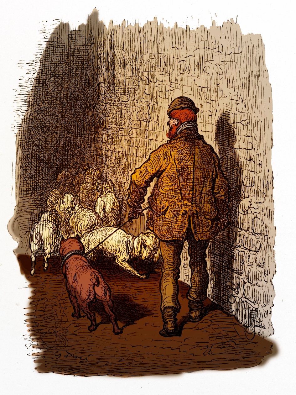 Muelles de Londres victoriano grabado por Gustave Doré de Gustave Dore