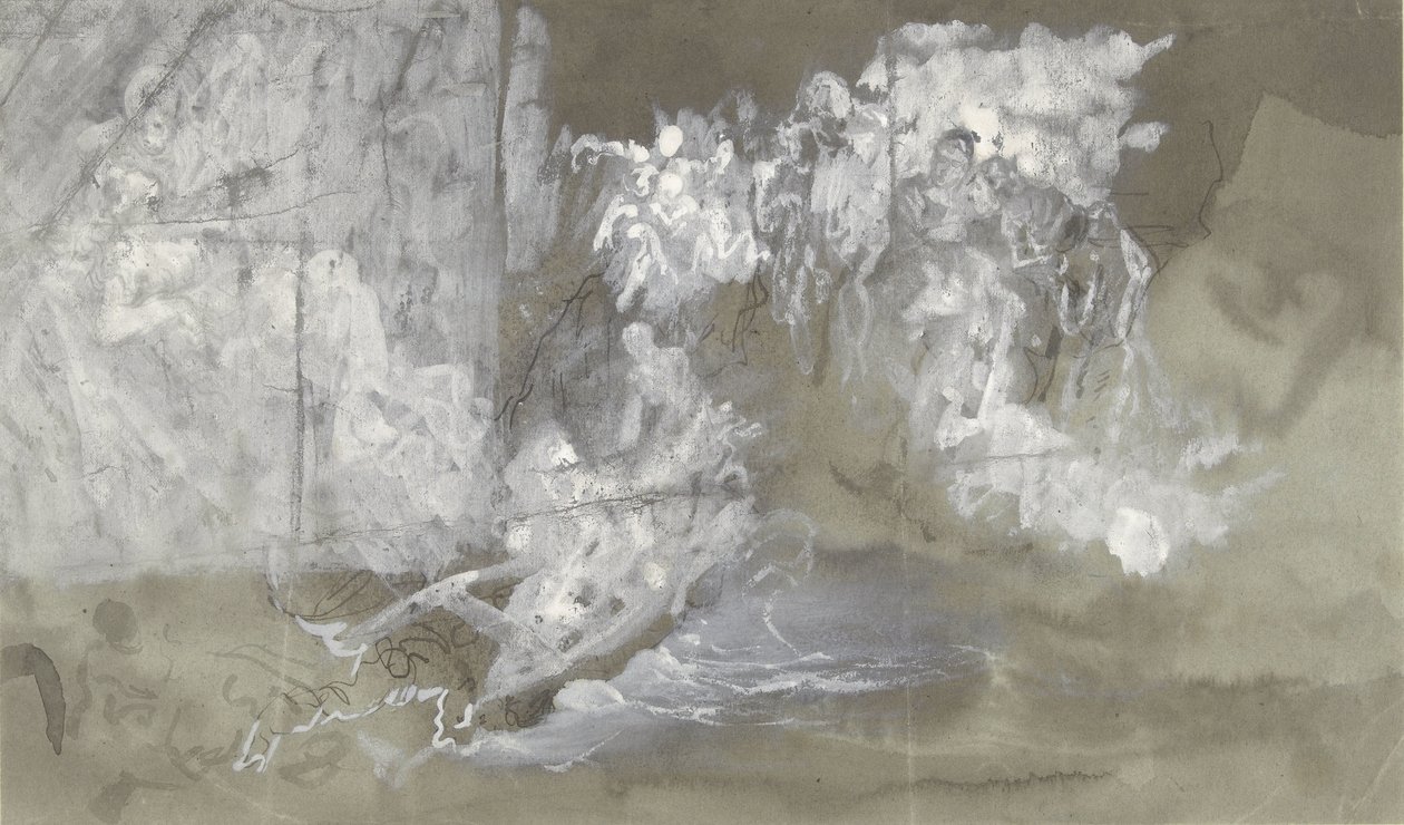 Nube en la que flotan las figuras de Gustave Dore
