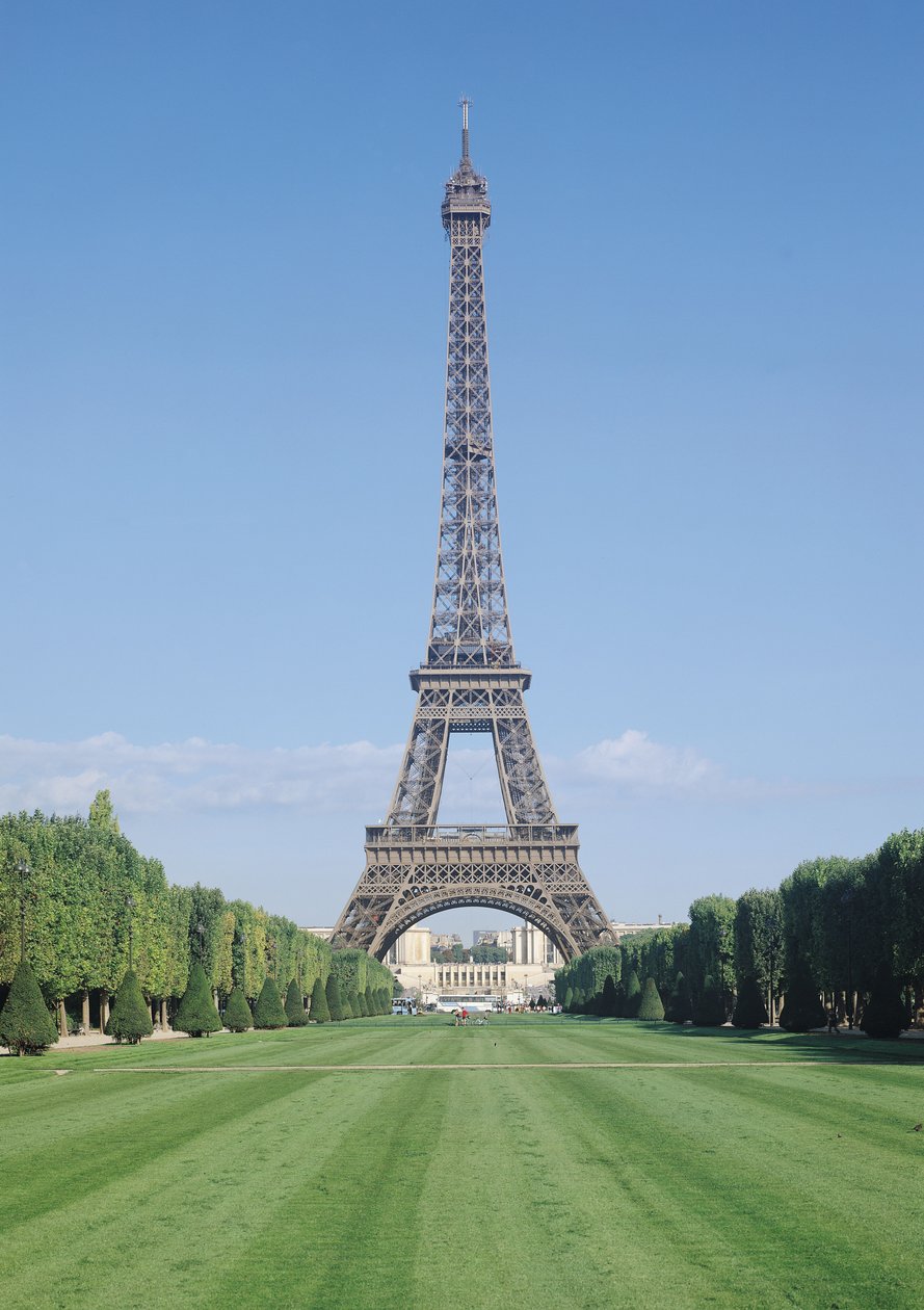 La Torre Eiffel, vista hacia el Palais de Chaillot, construida 1887-89 de Gustave Eiffel
