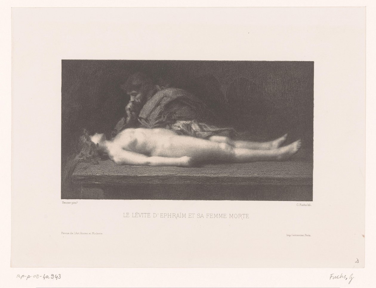 Levita de Efraín y su esposa muerta
Le Lévite d