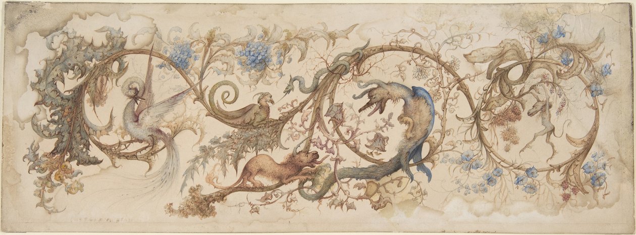 Alegoría de los vicios, 1840-98 de Gustave Gustave Moreau,Moreau