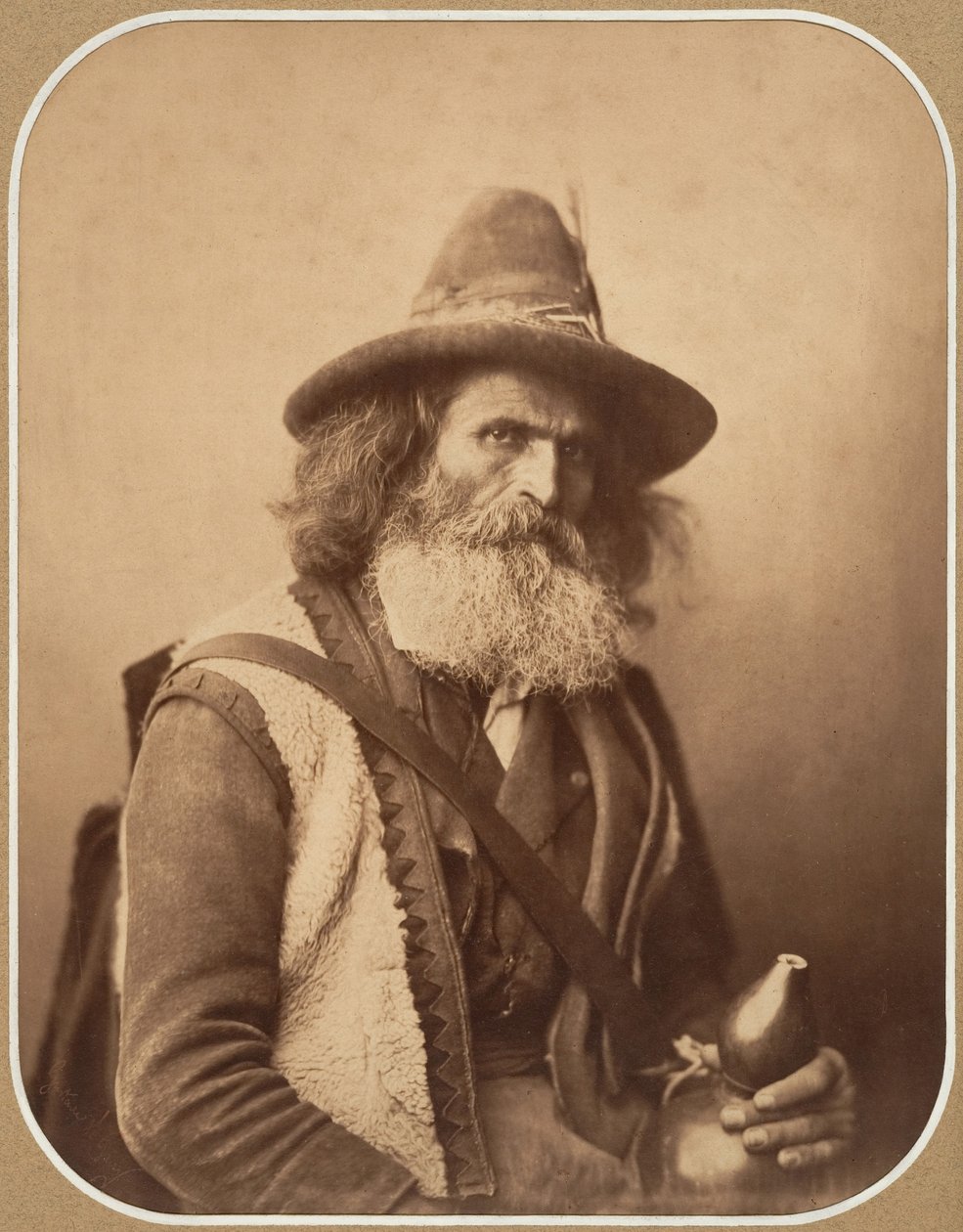 [Un Músico Callejero Italiano], ca. 1856 de Gustave Le Gray