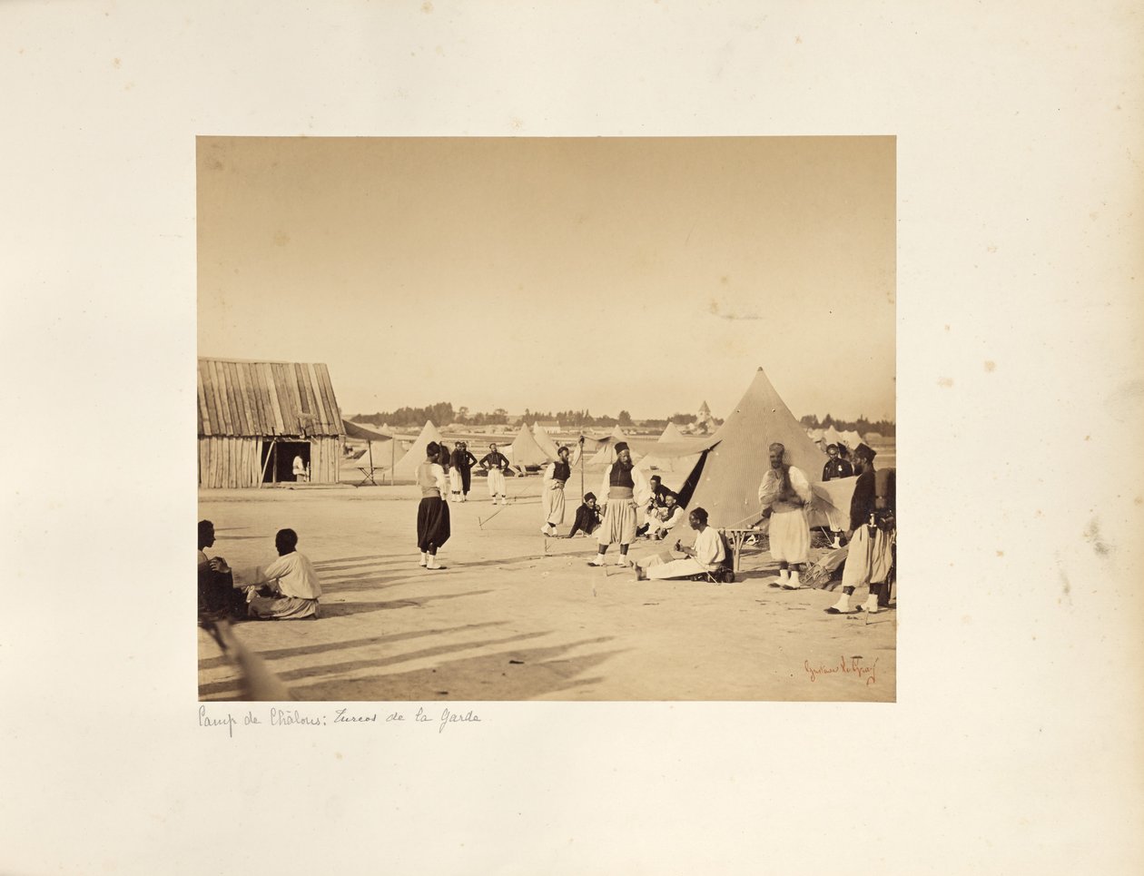 Campamento de Châlons: Zuavos de la Guardia Imperial de Gustave Le Gray