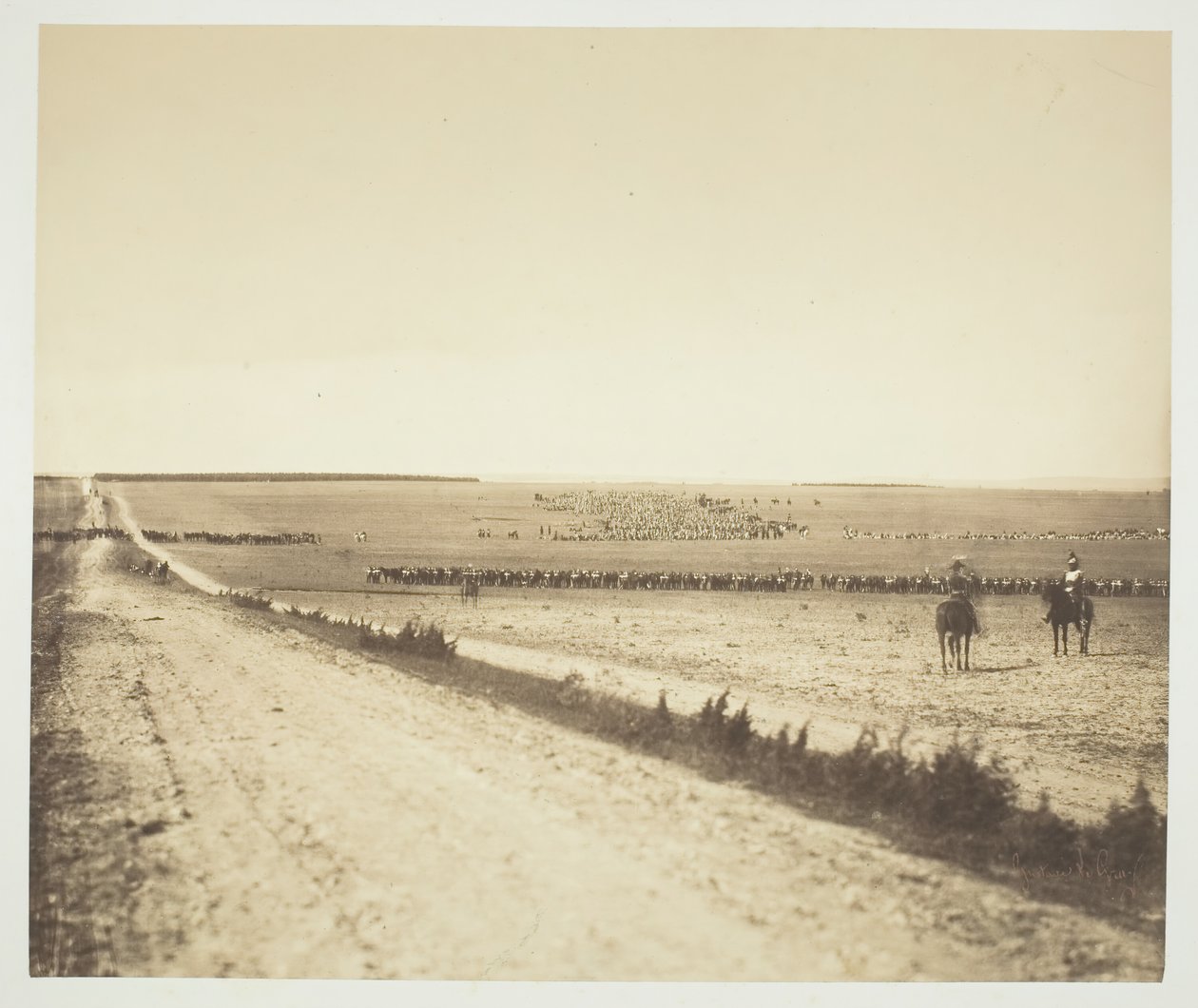 Maniobras, Camp de Châlons, 1857 de Gustave Le Gray