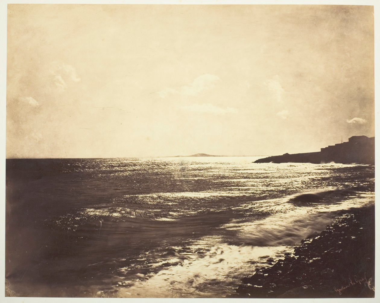 Mediterráneo con Monte Agde, 1857 de Gustave Le Gray