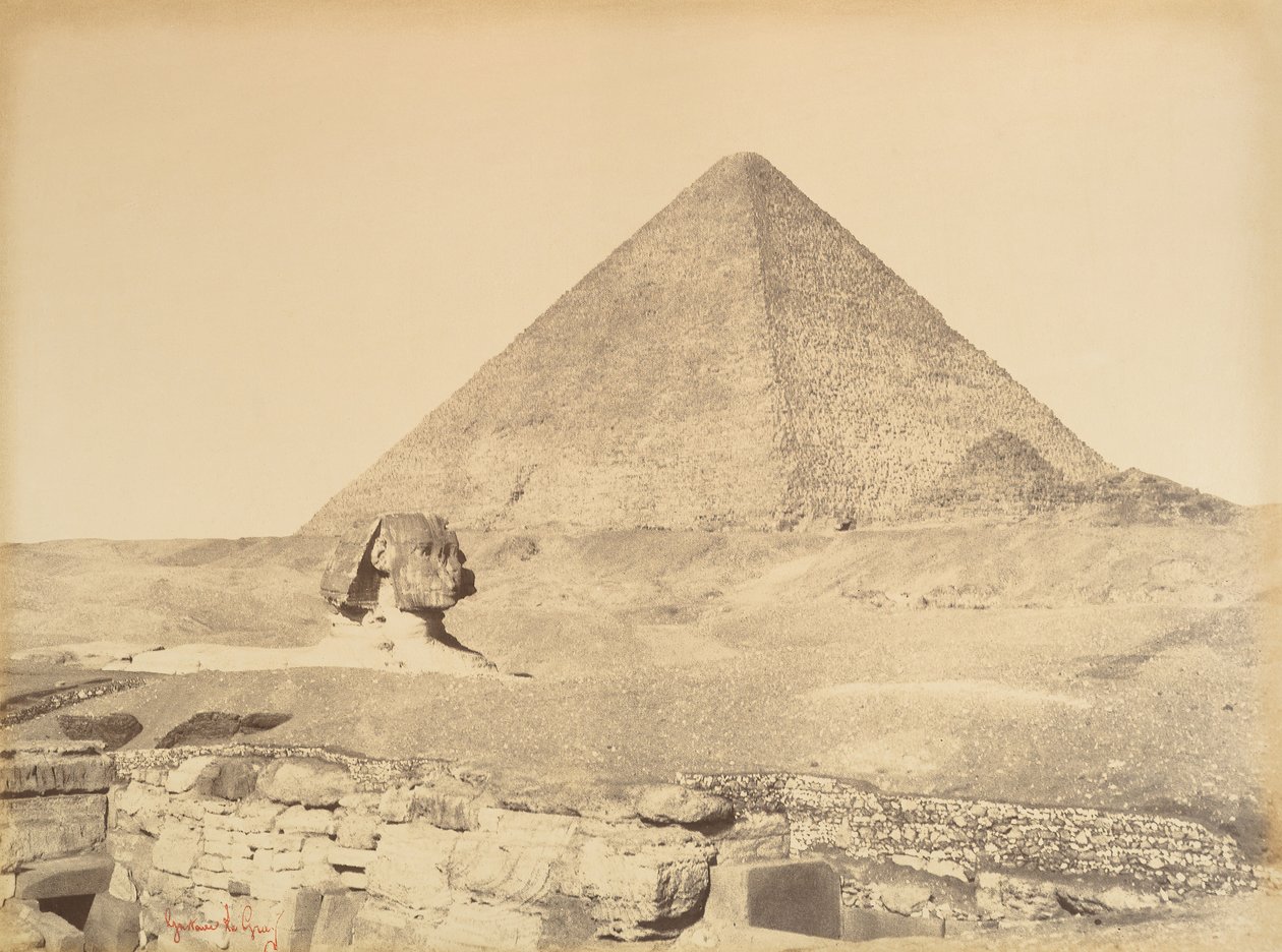Pirámides de Guiza de Gustave Le Gray