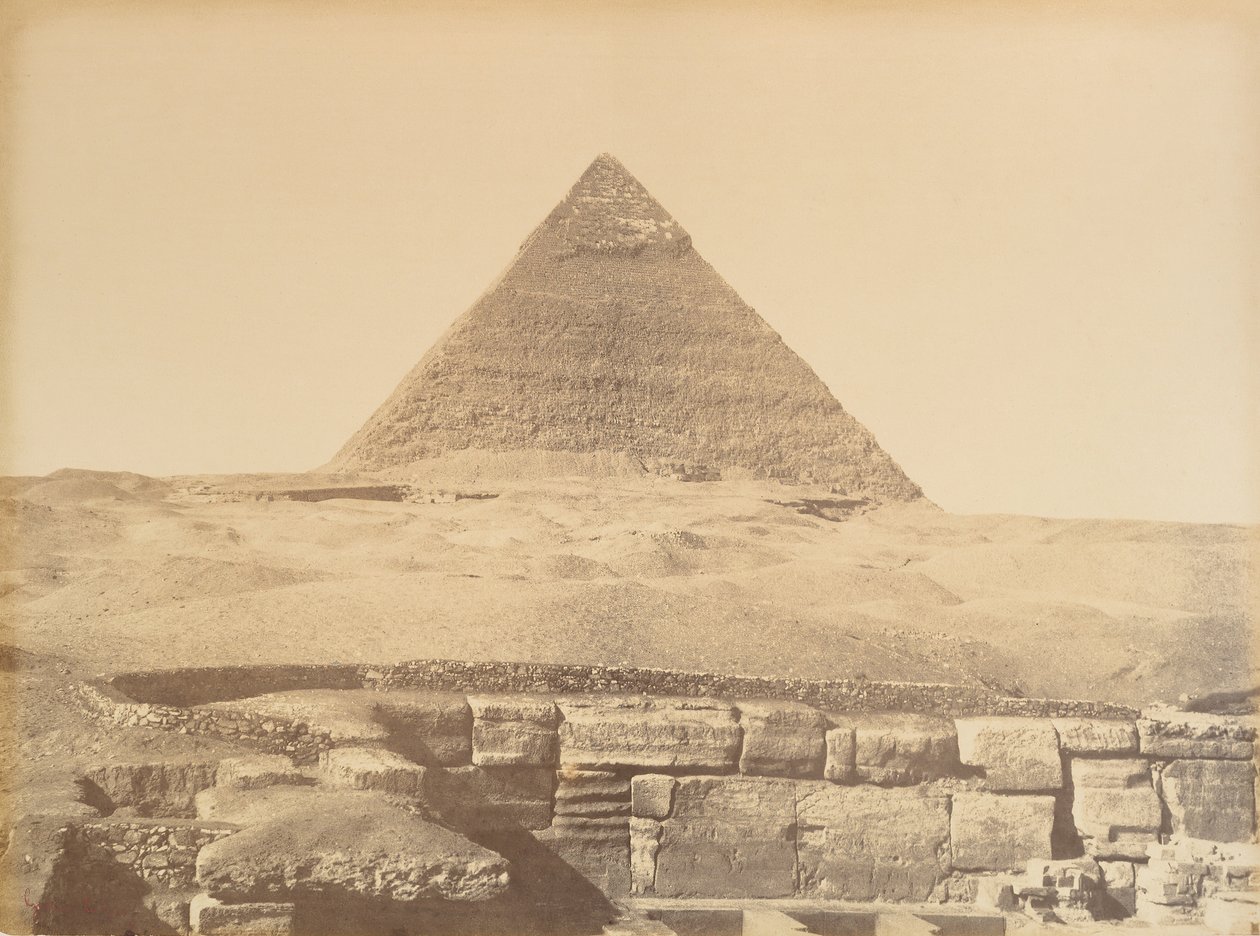 Pirámides de Giza de Gustave Le Gray
