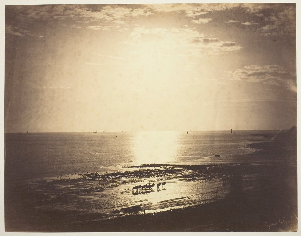 El sol con halo de Gustave Le Gray