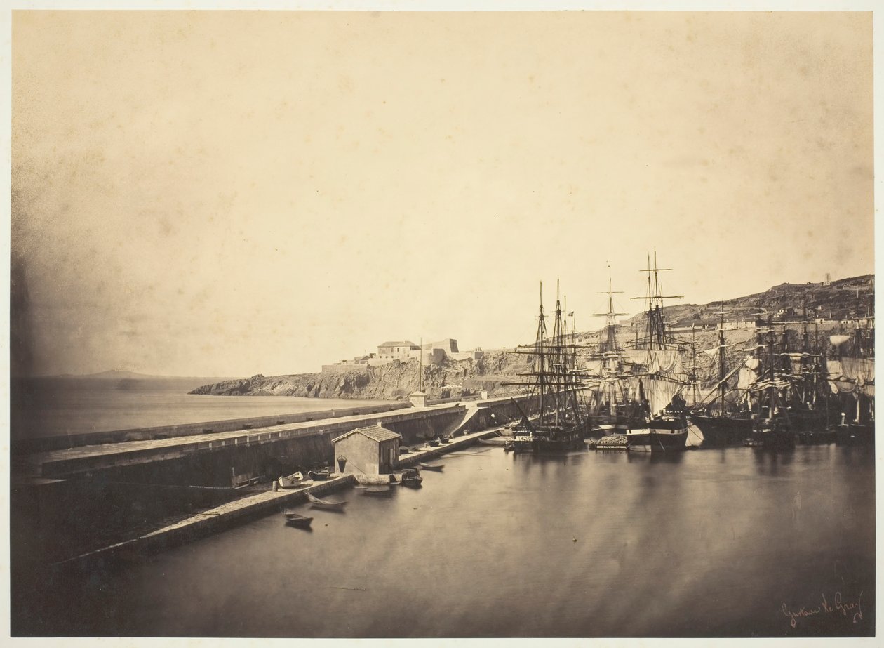 El muelle en Sète, 1857 de Gustave Le Gray
