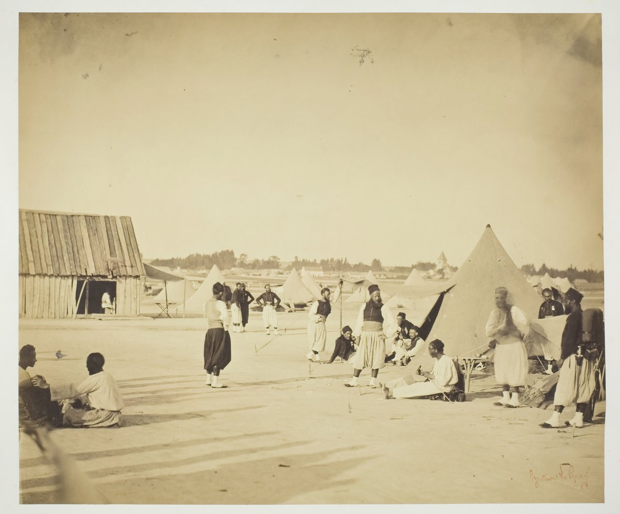 Sin título Zouaves, 1857 de Gustave Le Gray