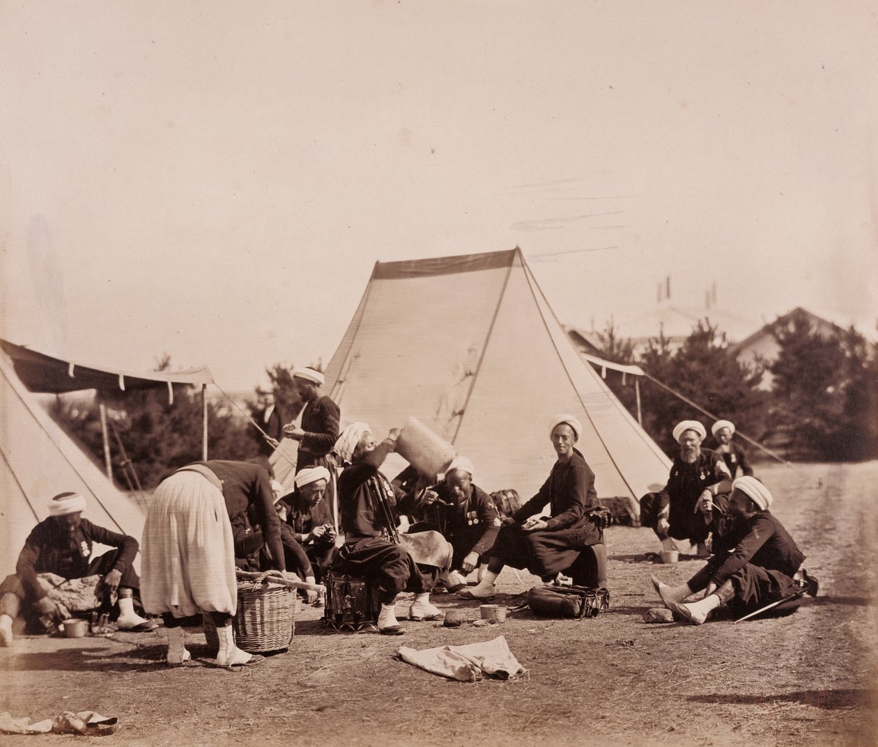 Comida de los zuavos de Gustave Le Gray