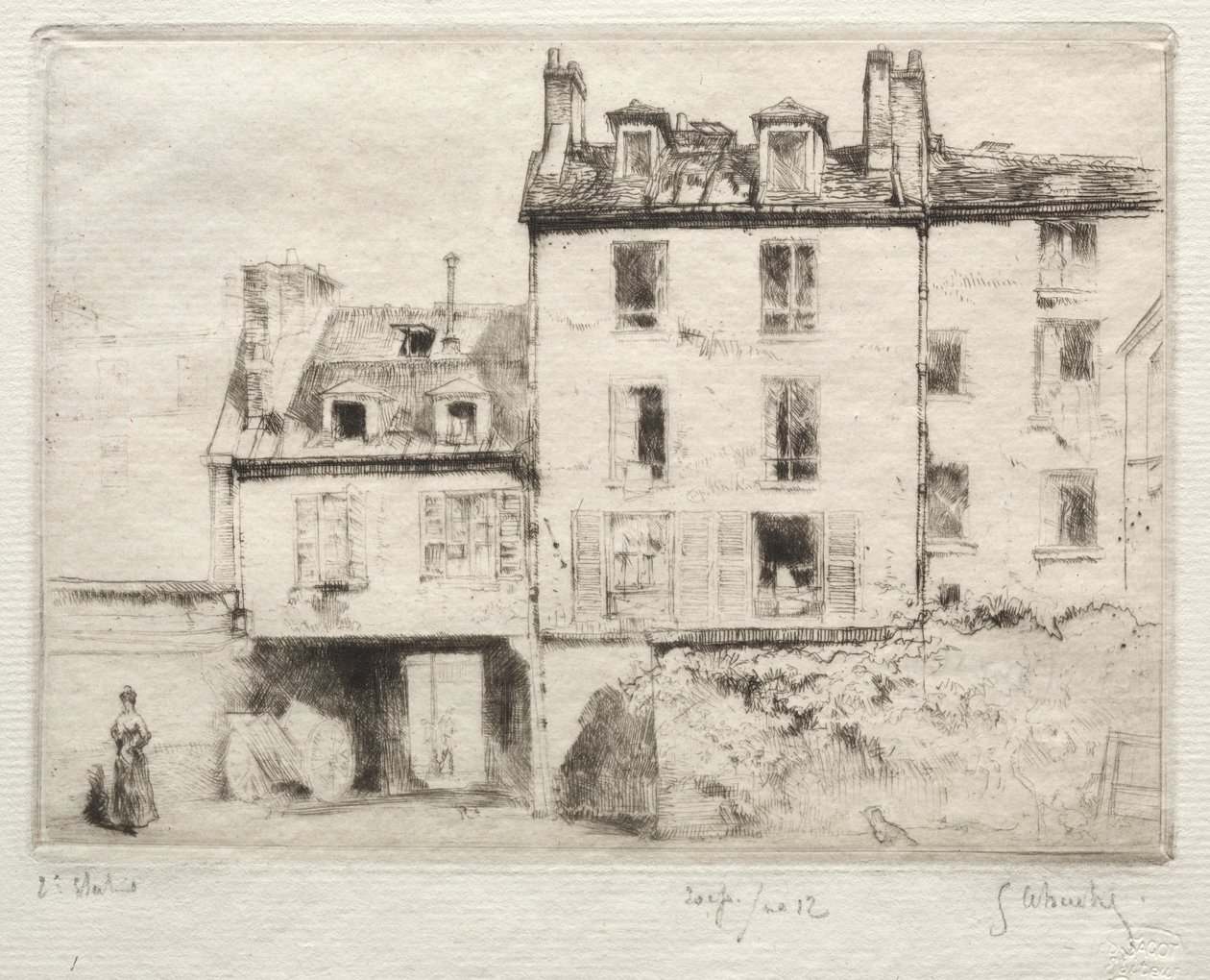 La rue Lacépède: el patio del Aciereur Cottens de Gustave Leheutre