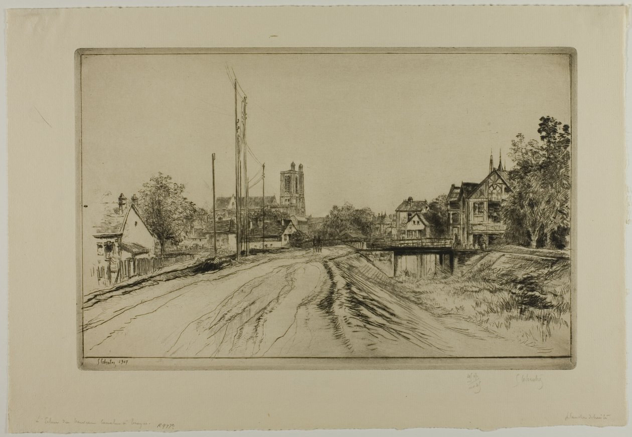 Cerradura del nuevo canal, Troyes de Gustave Leheutre