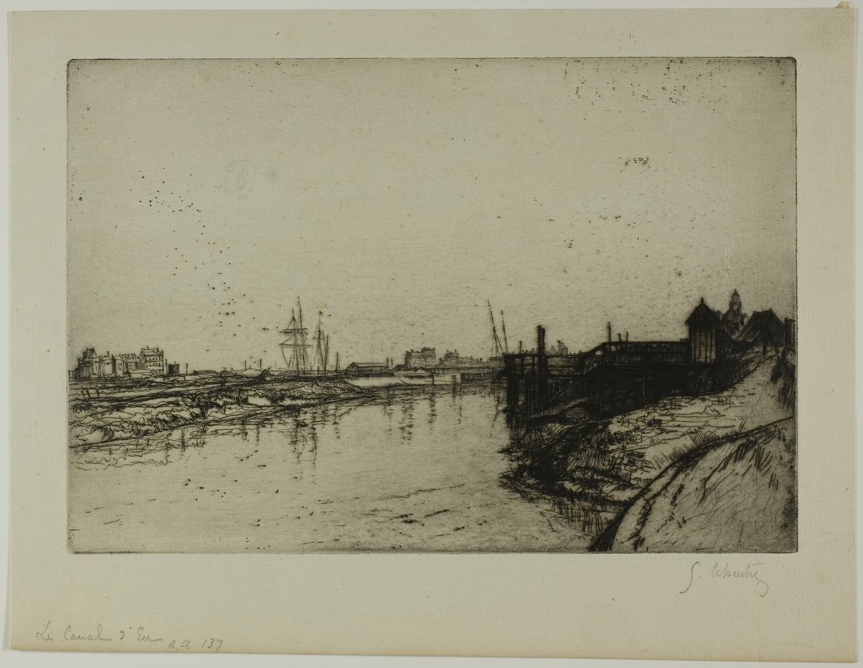 El Canal de Eu (cerca de Tréport) de Gustave Leheutre