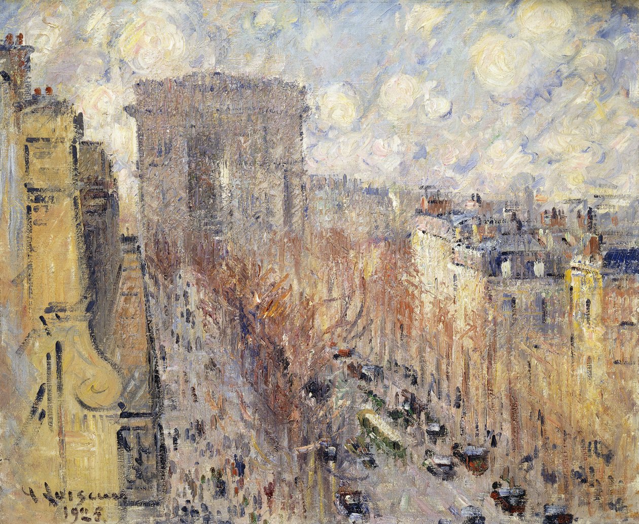 Avenida Friedland, París, 1925 de Gustave Loiseau