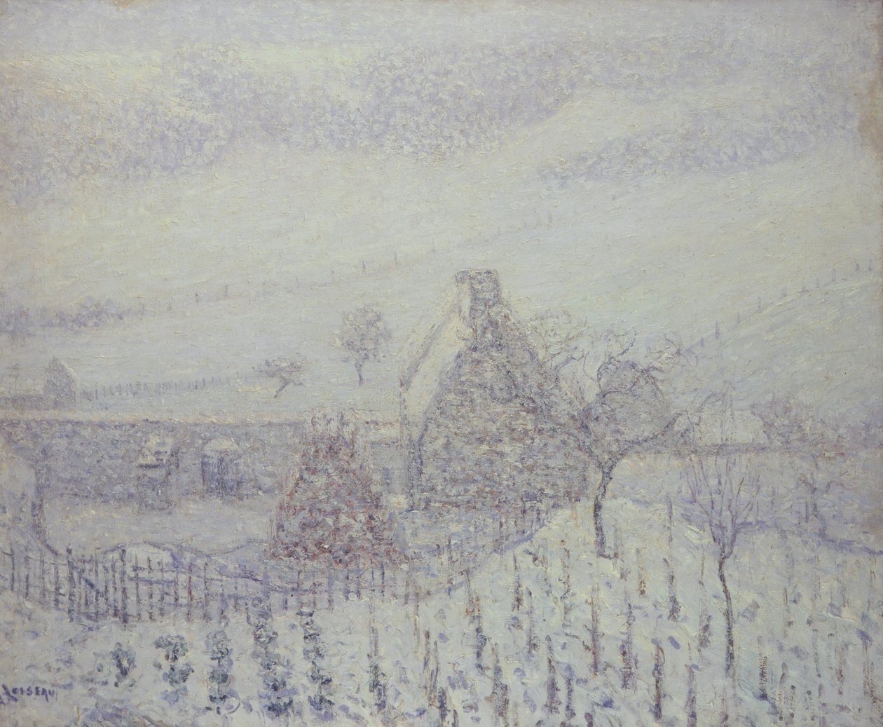 Tormenta de nieve en Hedouville de Gustave Loiseau
