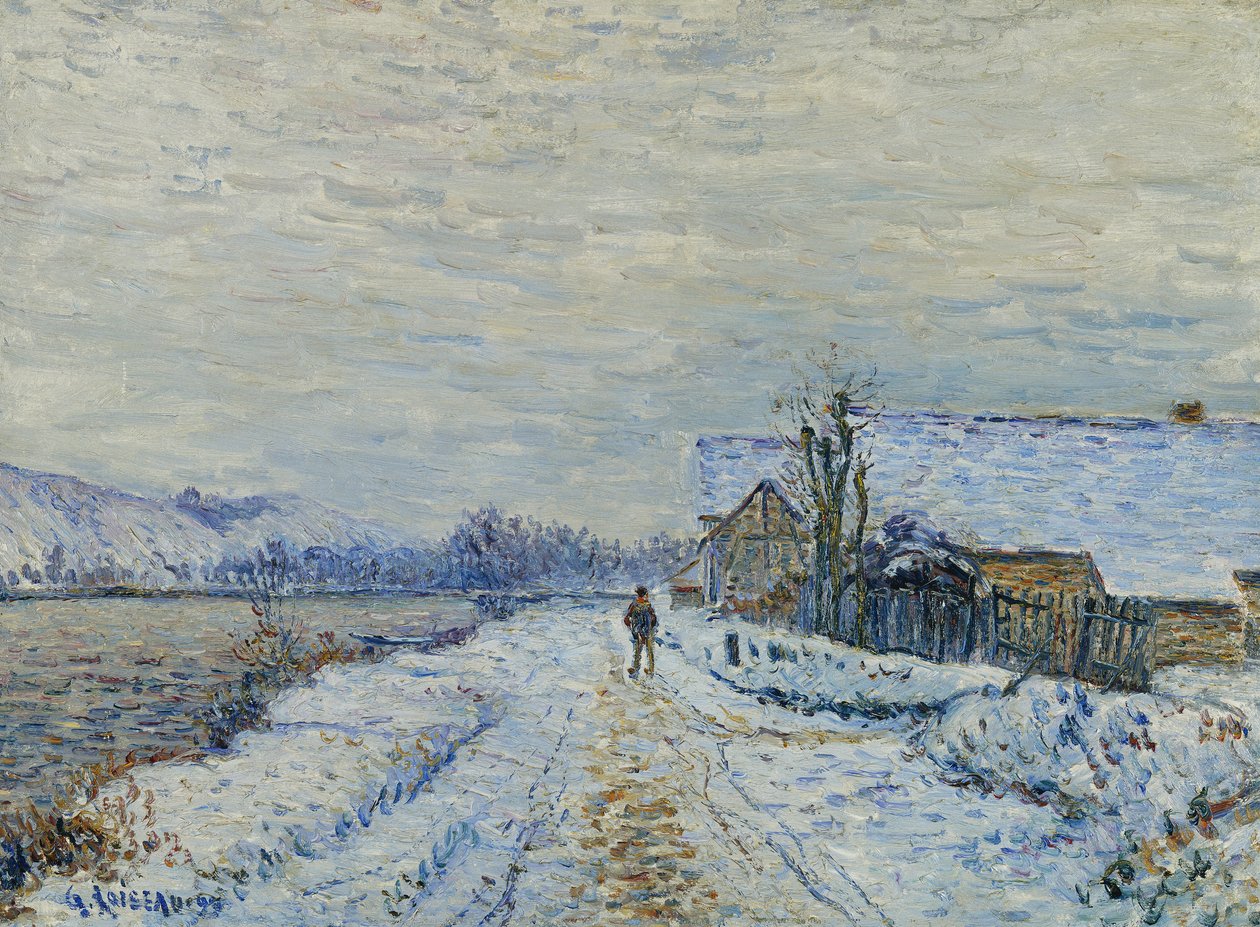Efecto de nieve en Tournedos, 1899 de Gustave Loiseau