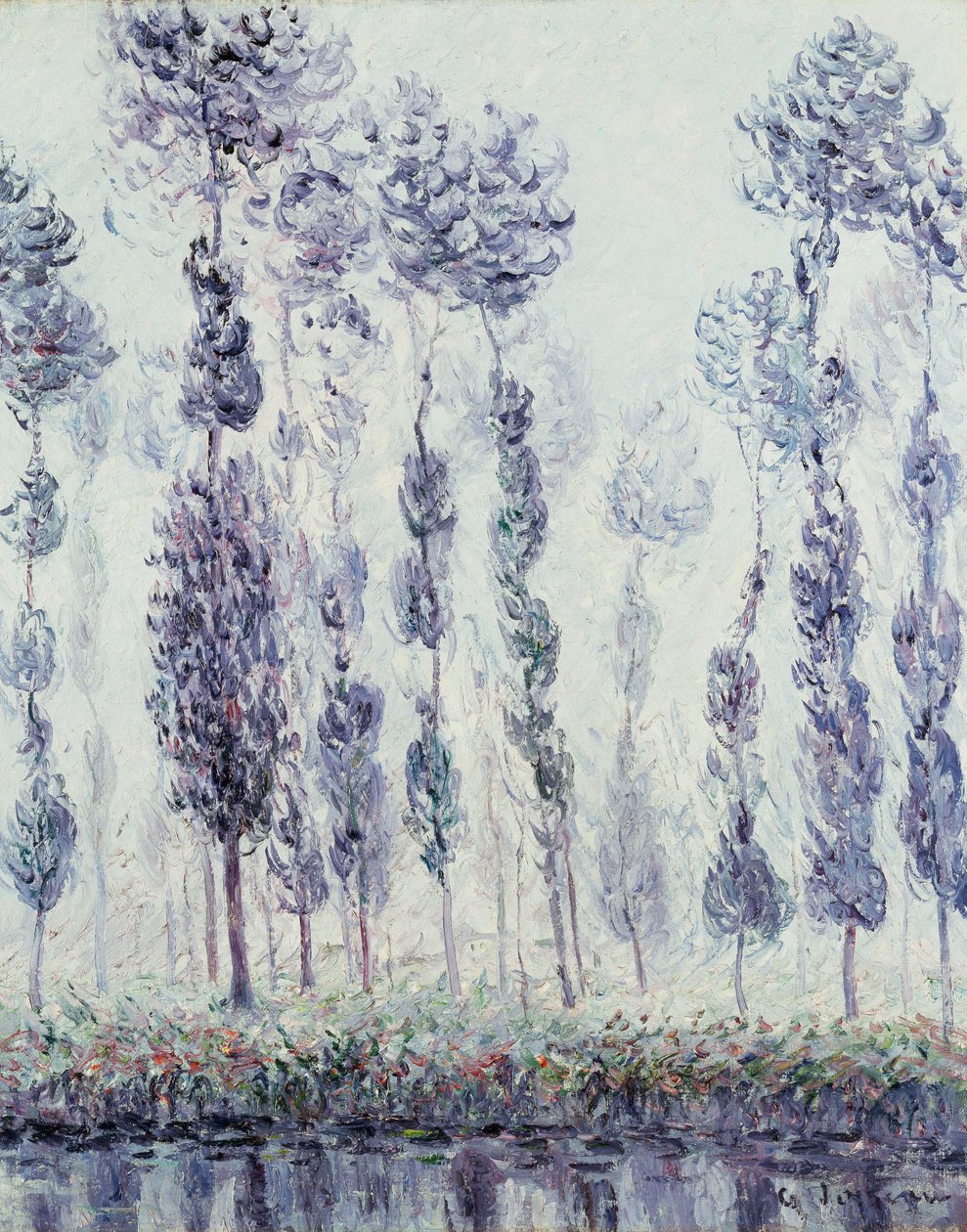 Álamos en el Eure, 1900 de Gustave Loiseau