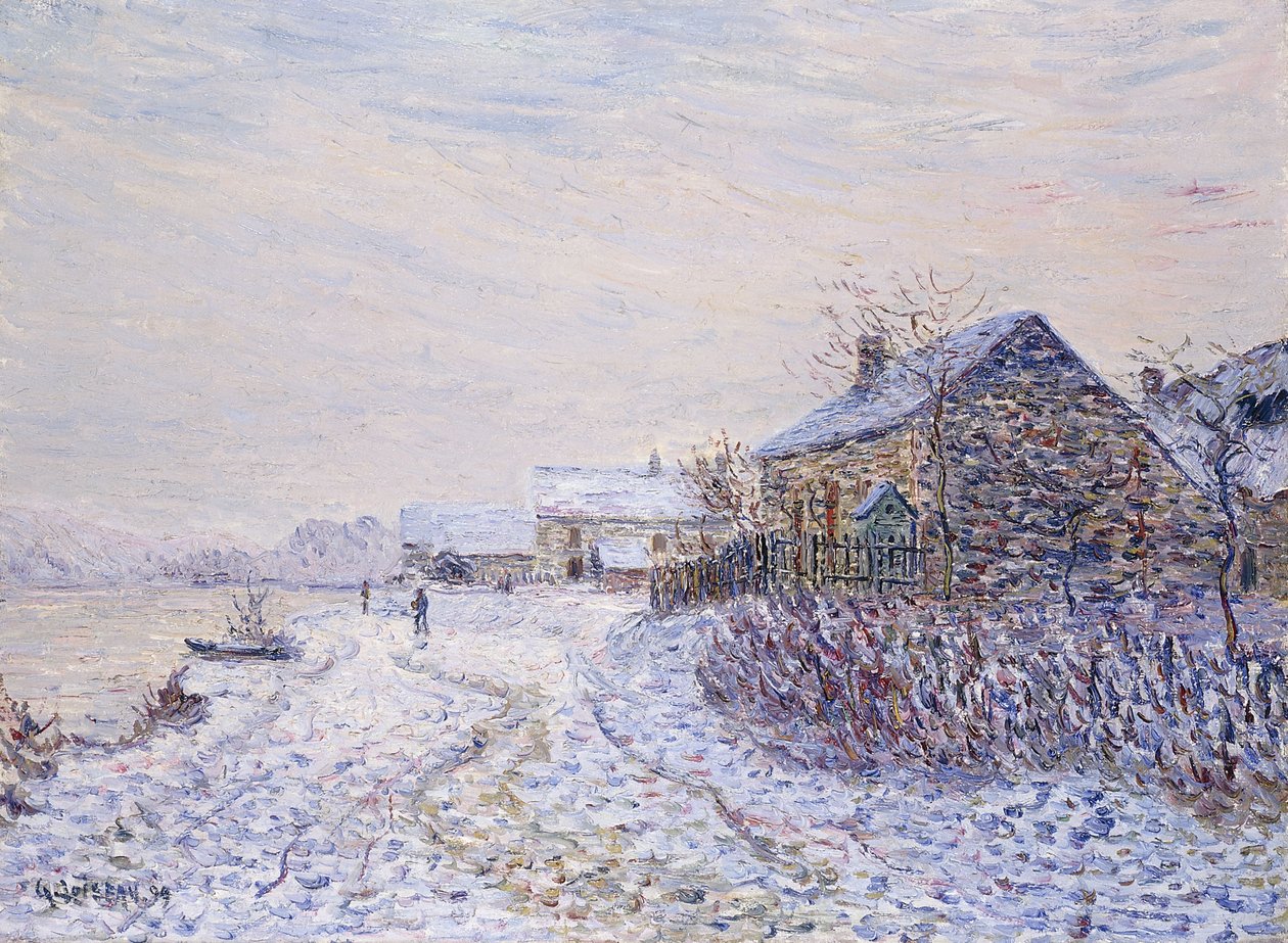 Nieve en Tournedos-sur-Seine, 1899 de Gustave Loiseau