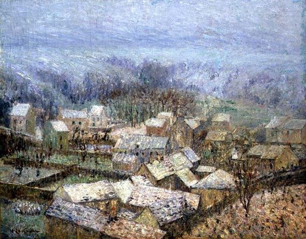 Invierno en Pontoise de Gustave Loiseau