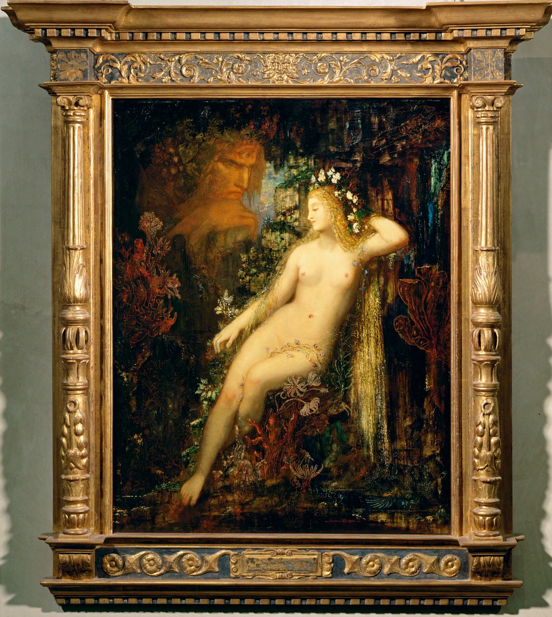 Desnudo femenino (pintura sobre lienzo) de Gustave Moreau