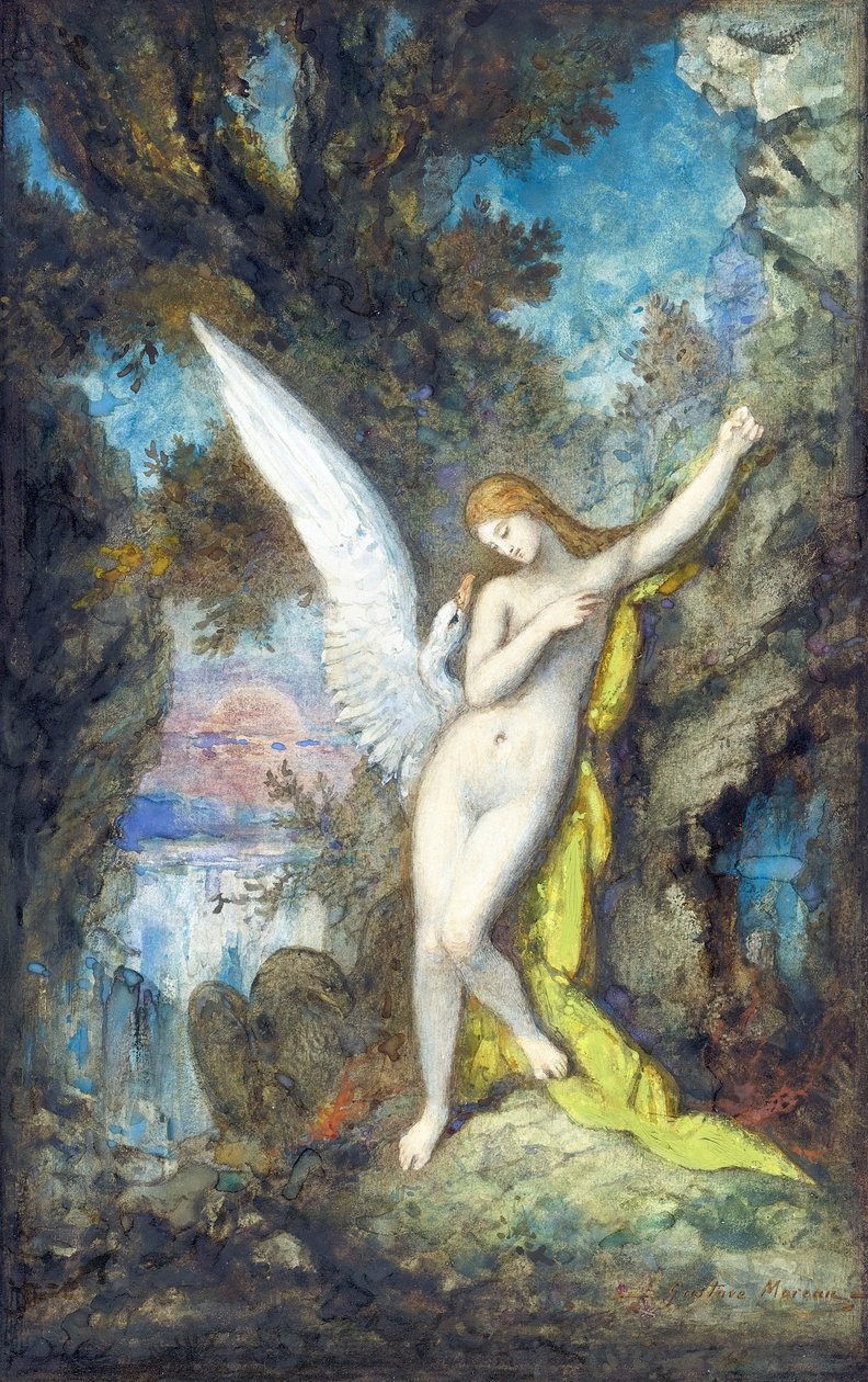 Leda y el cisne de Gustave Moreau