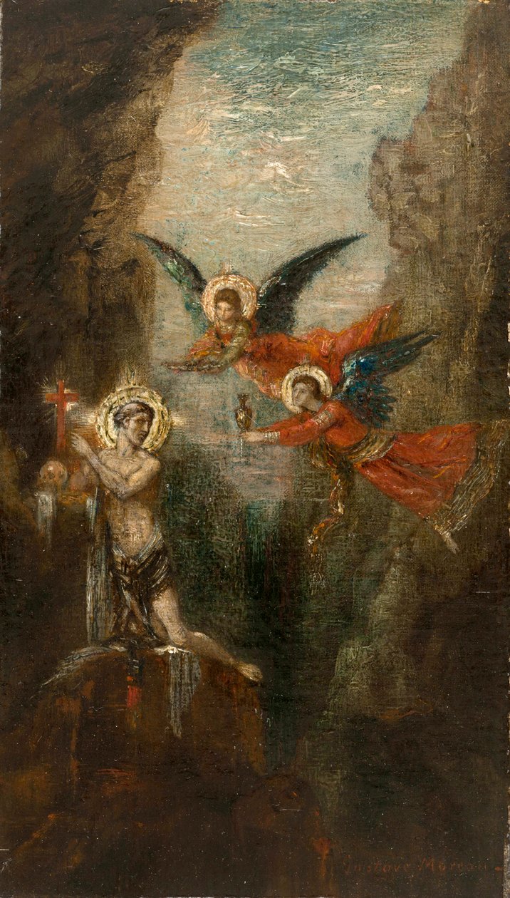 Moreau - Un santo en el desierto, hacia 1879 de Gustave Moreau