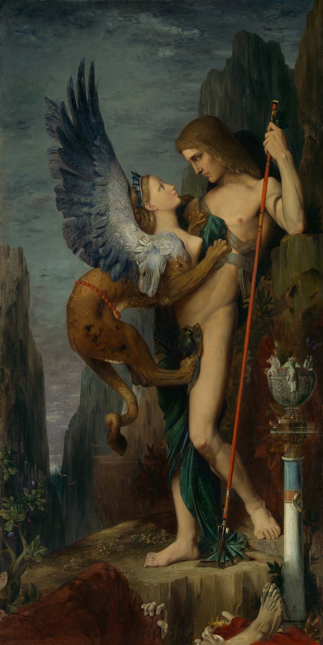 Edipo y la Esfinge de Gustave Moreau
