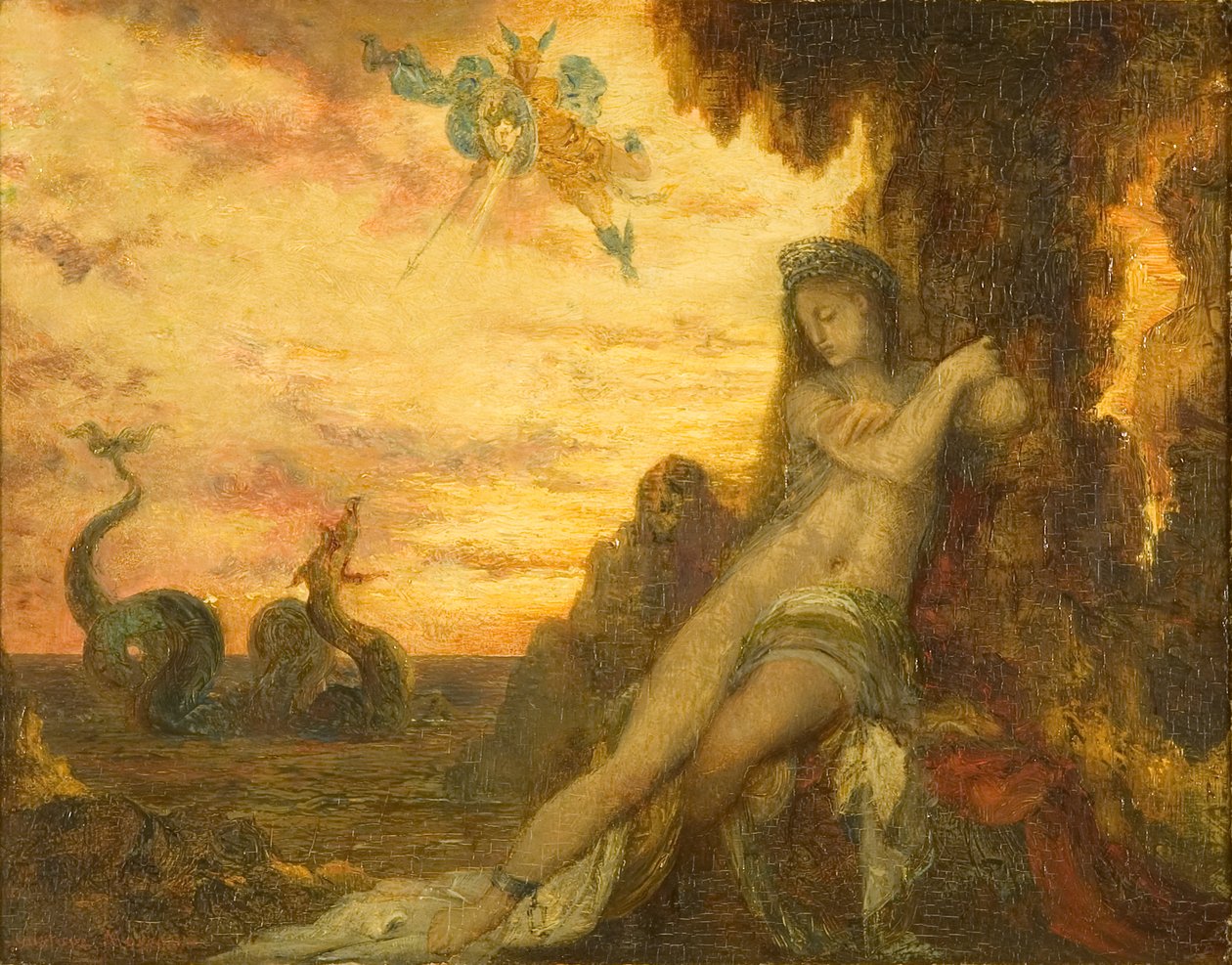Perseo y Andrómeda, c.1870 de Gustave Moreau