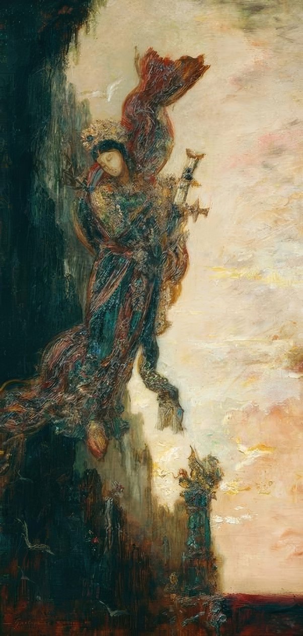 Safo cayendo de Gustave Moreau