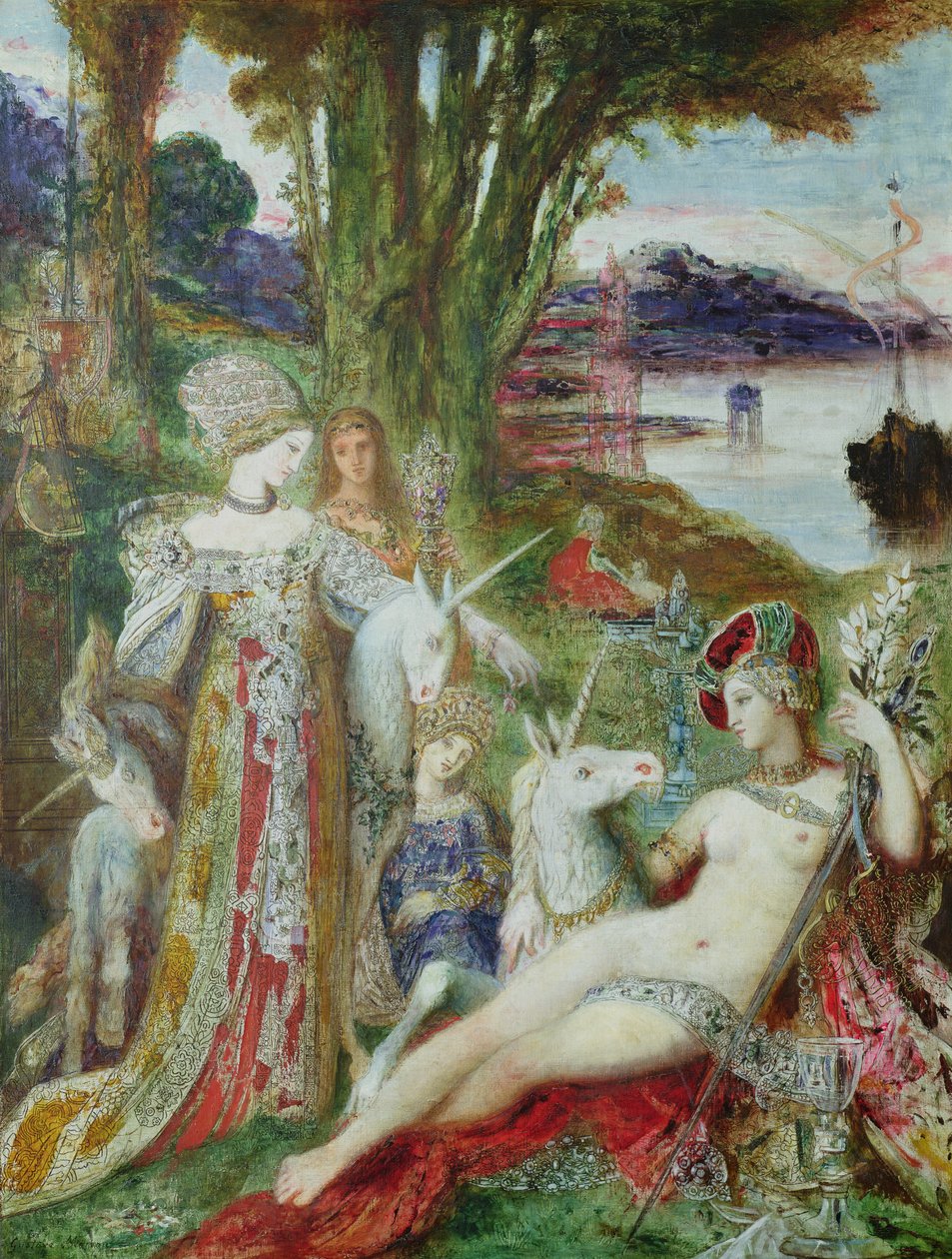 Los Unicornios de Gustave Moreau