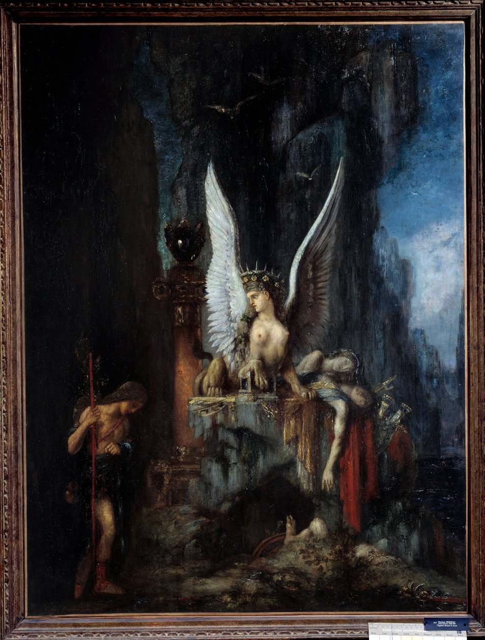 El viajero o Edipo viajero o la Igualdad ante la Muerte Edipo frente a la esfinge. de Gustave Moreau