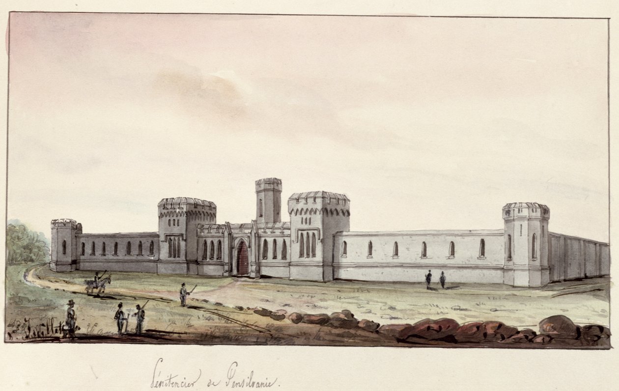 Penitenciaría en Pensilvania, 1831 de Gustave de Beaumont